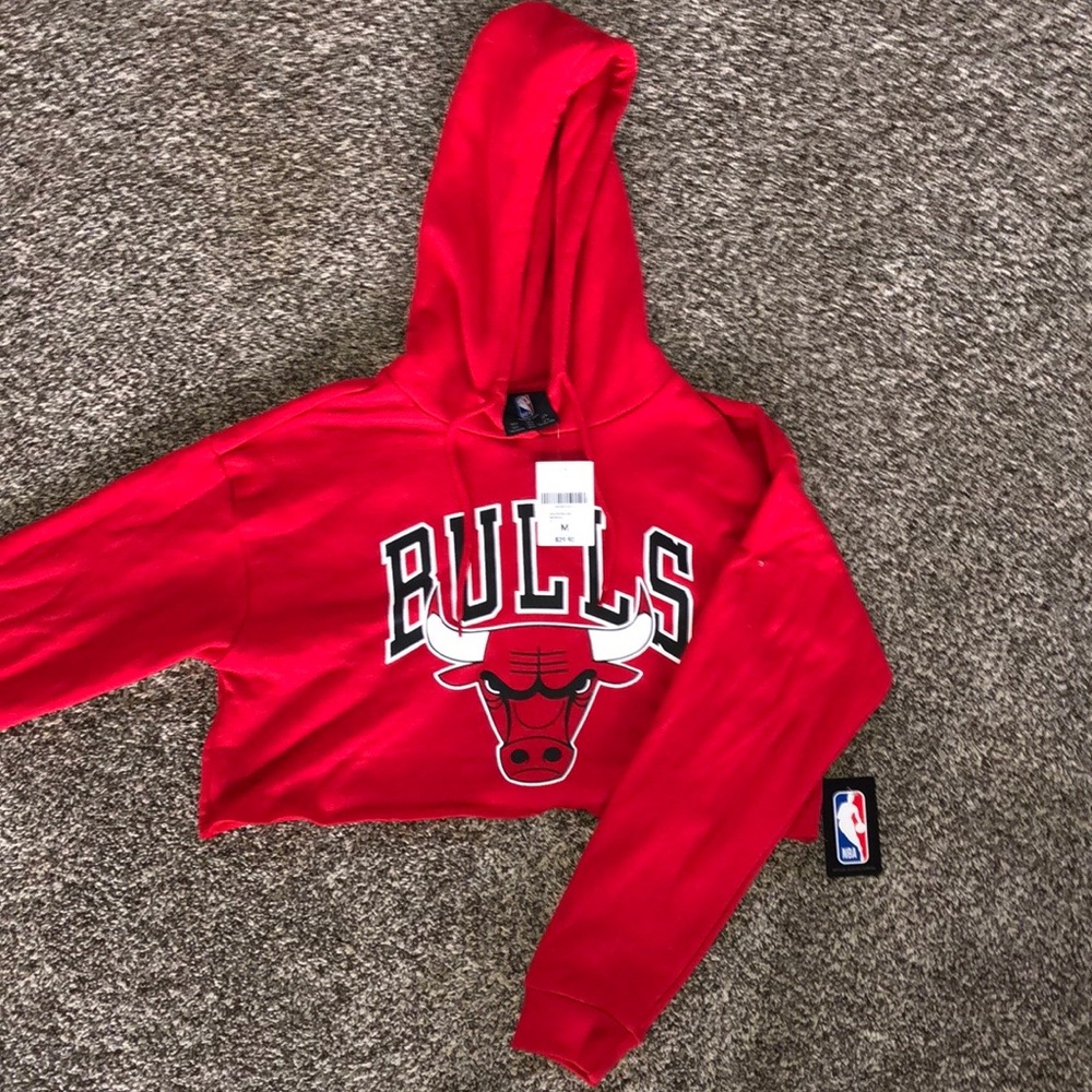 Cropped Chicago Bulls Hoodie